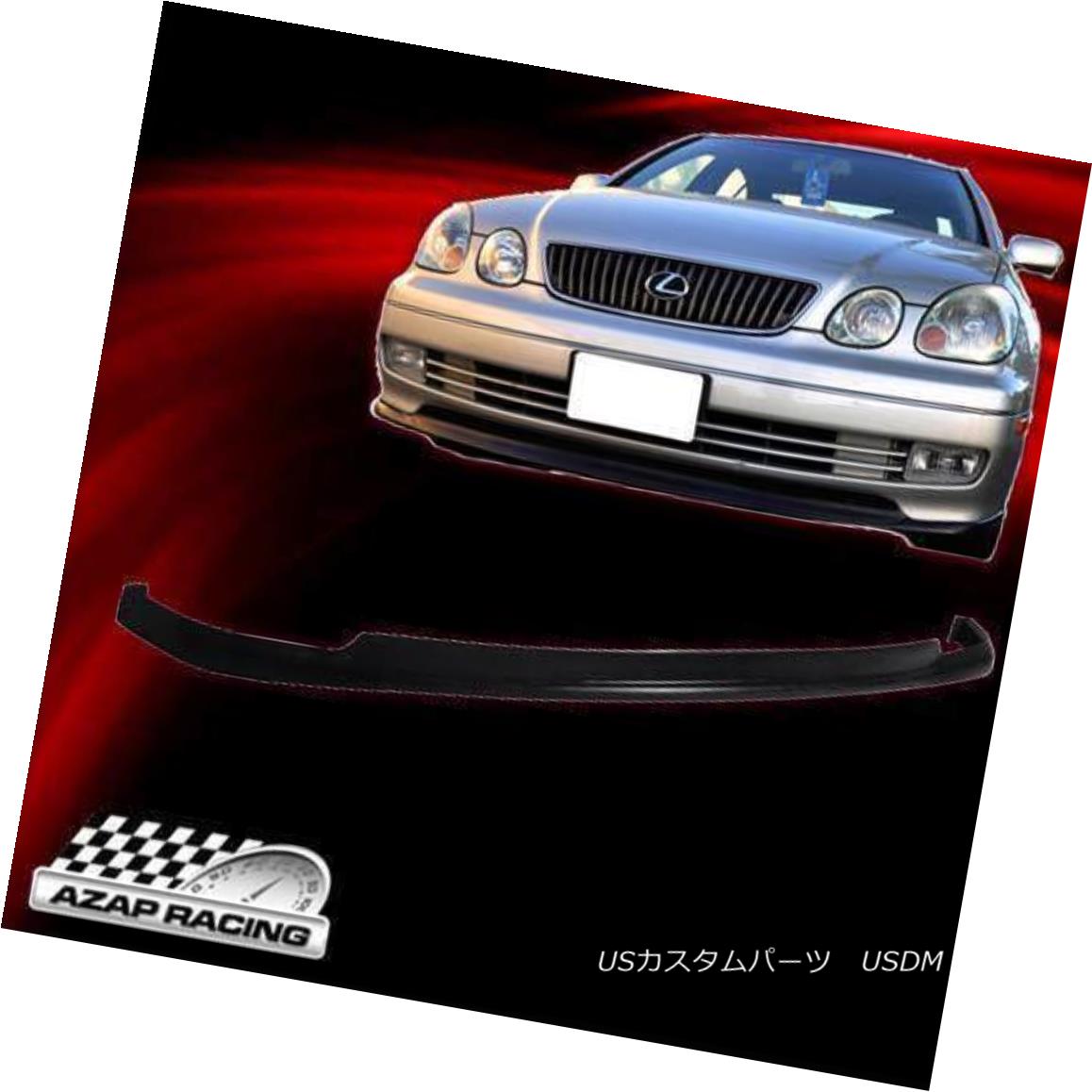 エアロパーツ 98-05 JDM TTE STY PU Front Bumper Lip Spoiler Black Fits Lexus GS300/GS400/GS430 98-05 JDM TTE STY PUフロントバンパーリップスポイラーブラックLexus GS300 / GS400 / GS 430 【並行輸入品】｜カスタムパーツ WORLD倉庫