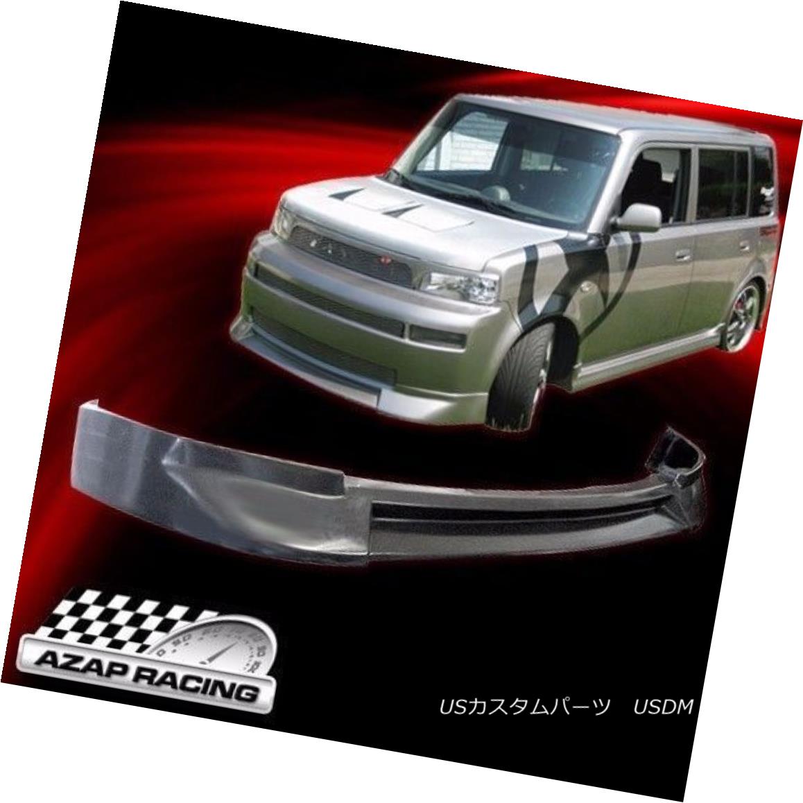 エアロパーツ 03 05 06 07 Black Poly Urethane JDM Style Front Bumper Lip Spoiler Fits Scion xB 03 05 06 07ブラックポリウレタンJDMスタイルフロントバンパーリップスポイラーはサイオンxBに適合 【並行輸入品】