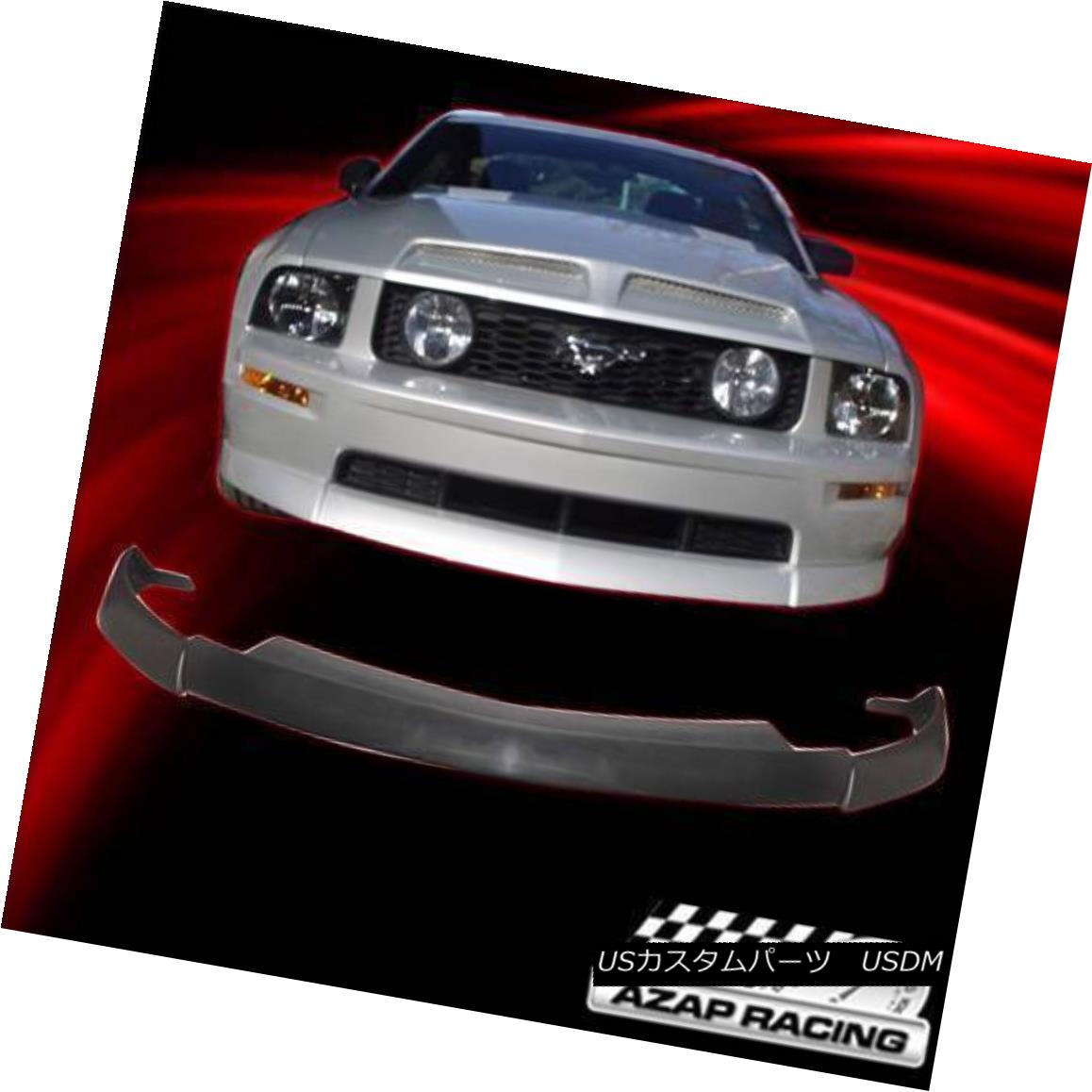 エアロパーツ 2005-09 CV Type 2 Urethane Front Bumper Lip Spoiler Black Fits Fitsd Mustang V8 2005-09 CVタイプ2ウレタンフロントバンパーリップスポイラーブラックフィットフィットズムスタングV8 【並行輸入品】