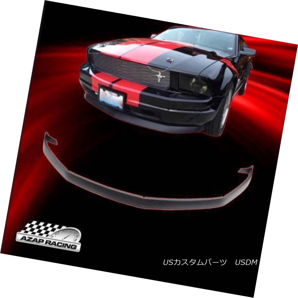 Spoiler 05 09 Mustang エアロパーツ Ikon Bumper Polyurethane Front Lip V6 Style V6 Bumper Fits Fitsd Mustang 05 09ポリウレタンikonスタイル スポイラーフロントバンパー リップ フィットフィット マスタングv6 World倉庫 店車用品 バイク用品 車用品