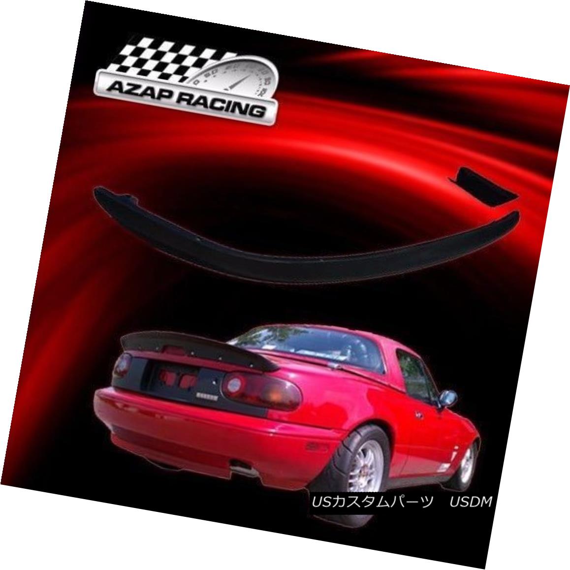 エアロパーツ 1990-1997 Black PU RS Style Rear Bumper Lip Fits Mazda Miata Polyurethane New 1990-1997 Black PU RSスタイルリアバンパーリップがマツダMiataポリウレタンにフィット 【並行輸入品】｜カスタムパーツ WORLD倉庫