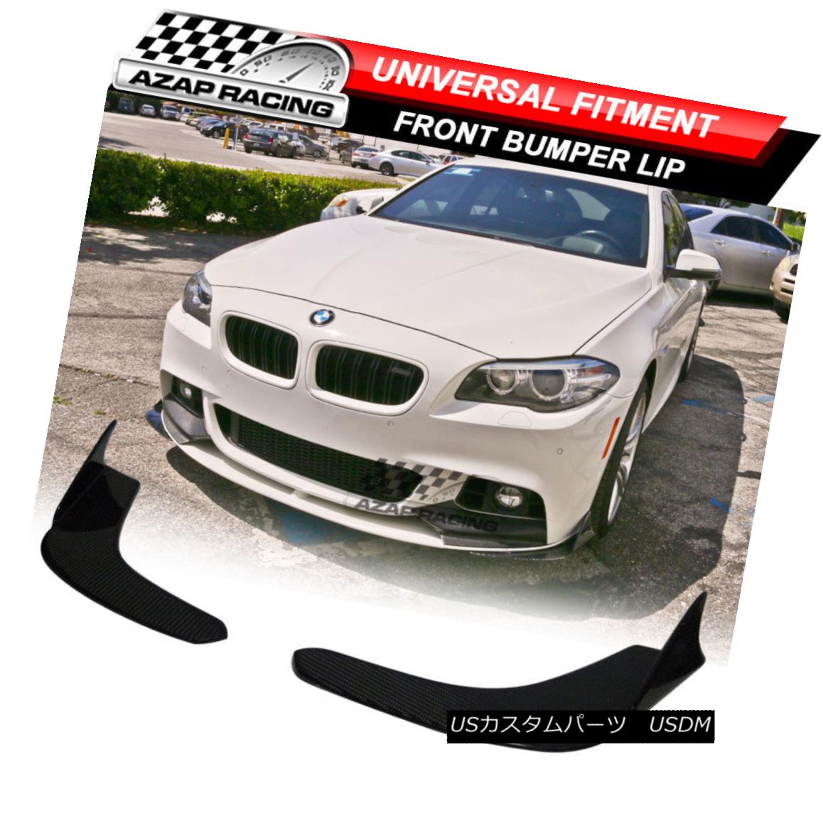 エアロパーツ Carbon Fiber Winglet Type 1 Lip Splitter Diffuser Fits Universal カーボンファイバーウイングレットタイプ1リップスプリッターディフューザーユニバーサルに適合 【並行輸入品】