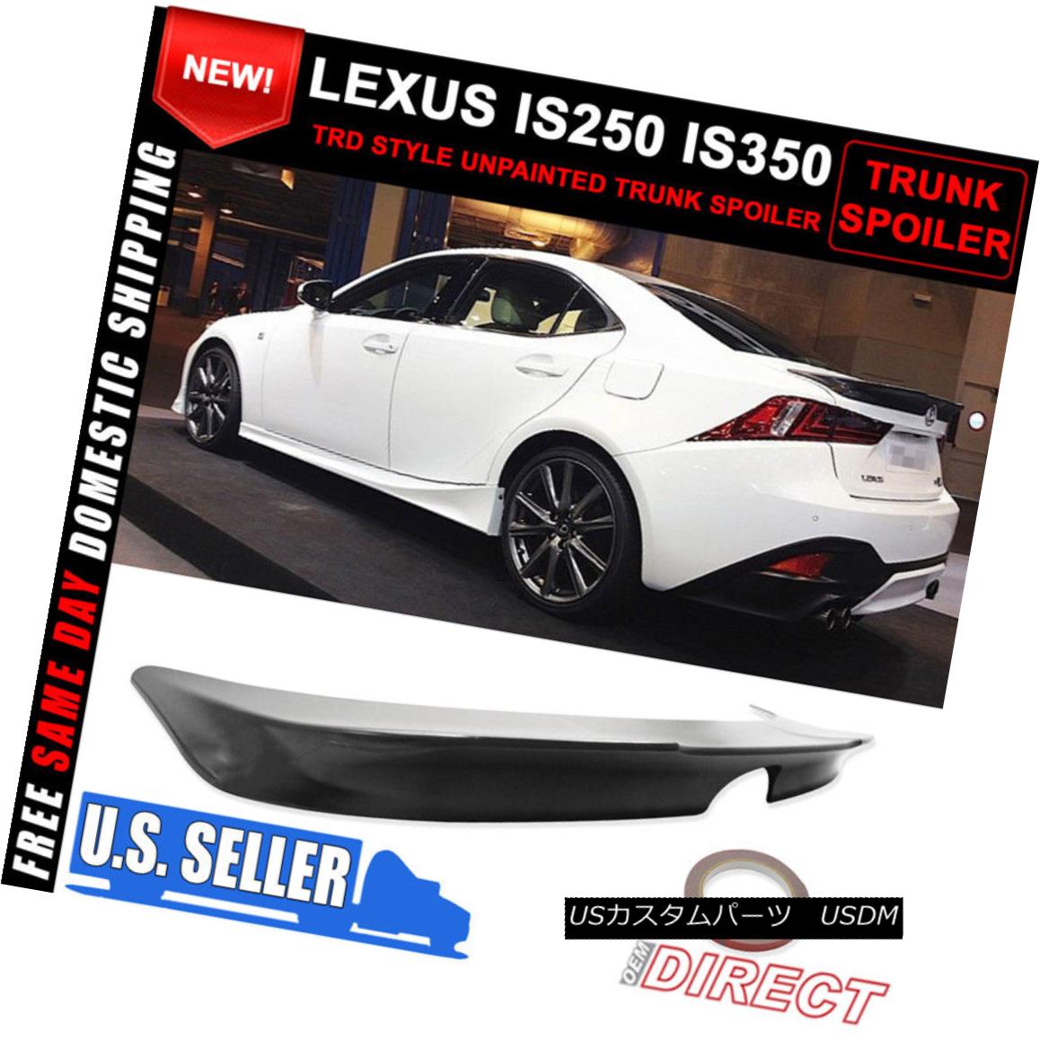 エアロパーツ For 14-16 Lexus Is IS250 IS350 IS300 TRD Style Rear Trunk ABS Spoiler Lid 14?16レクサスIS250 IS350 IS300 TRDスタイルリアトランクABSスポイラーリッド 【並行輸入品】 69,333円