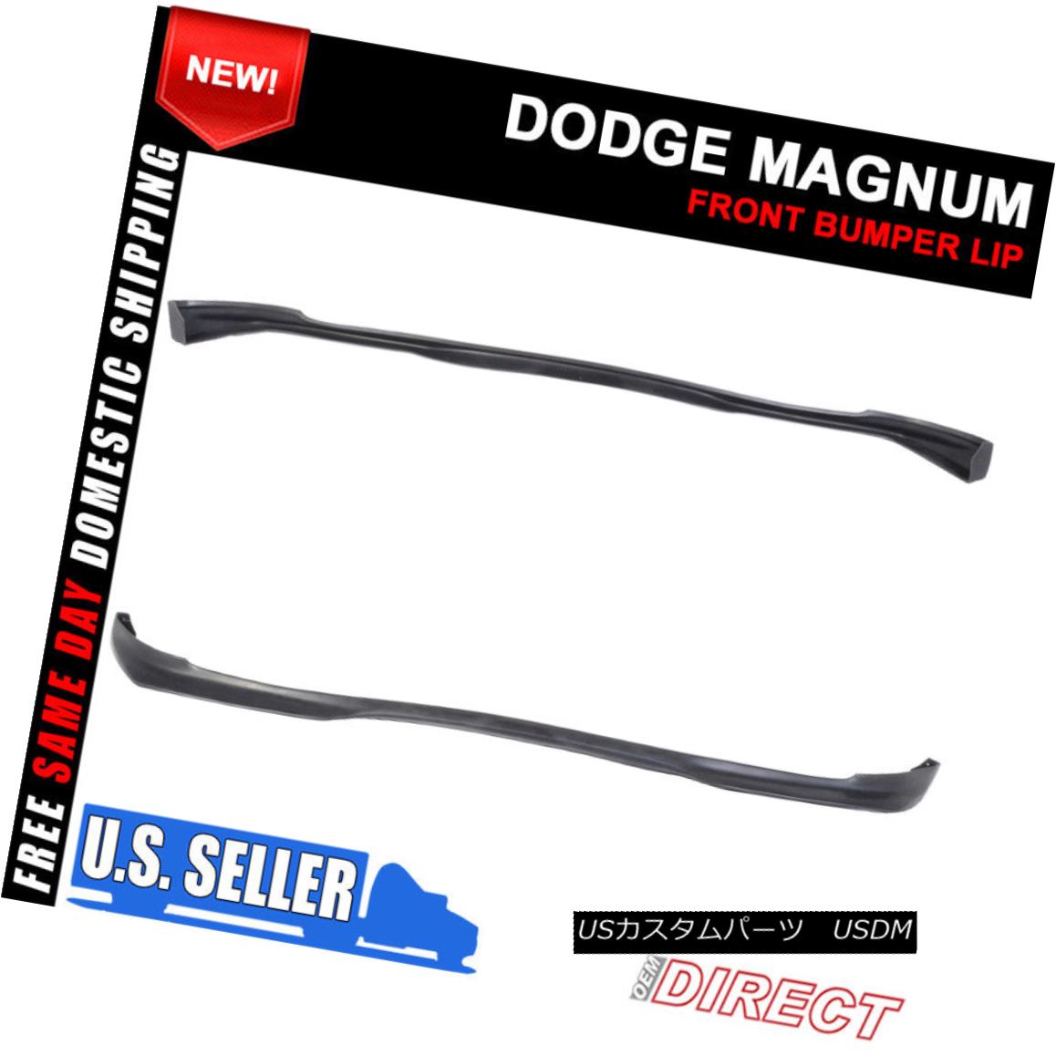 エアロパーツ For 05-08 Dodge Magnum RA Style Front Bumper Lip Spoiler PU 05-08ダッジマグナムRAスタイルフロントバンパーリップスポイラーPU 【並行輸入品】