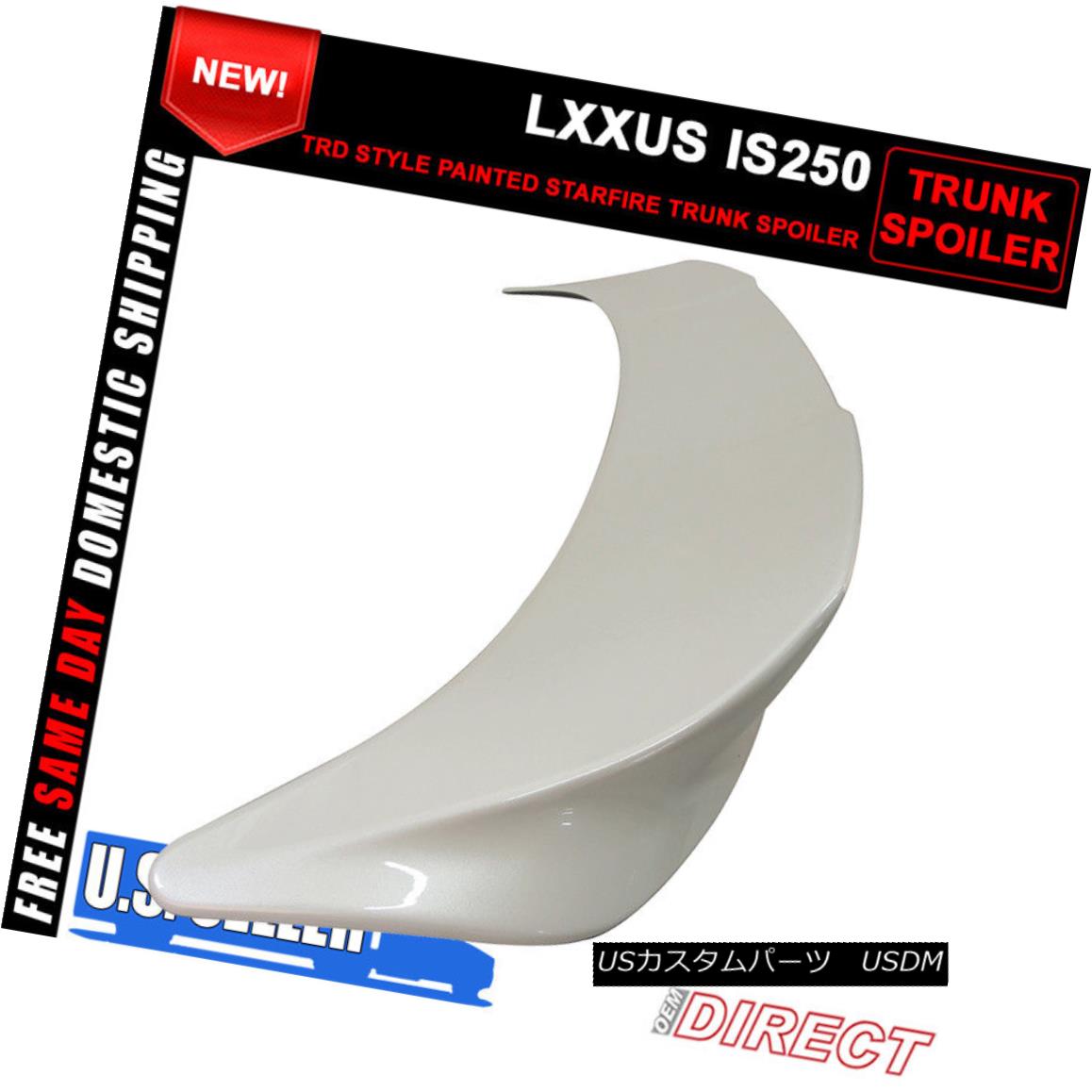 エアロパーツ For 14-16 Lexus IS250 Painted Starfire # 077 TRD Style Trunk Spoiler (ABS) 14?16レクサスIS250塗装スターファイア＃077 TRDスタイルトランクスポイラー（ABS） 【並行輸入品】