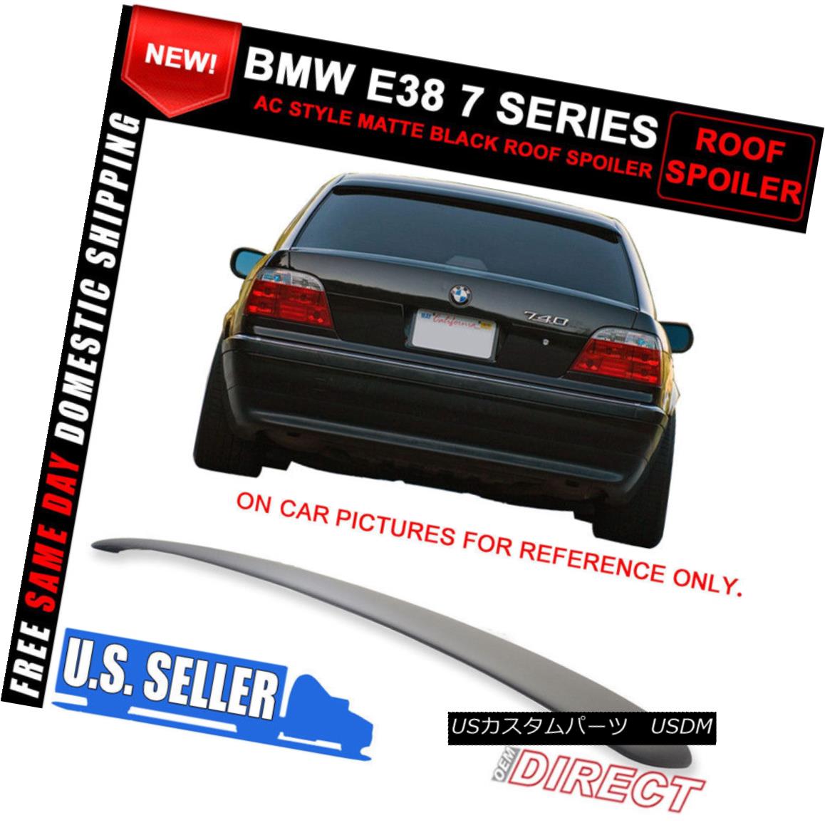 エアロパーツ For 95-02 BMW E38 7 Series AC Style Roof Spoiler Painted Matte Black - ABS 95-02 BMW E38 7シリーズACスタイルルーフスポイラー塗装マットブラック - ABS 【並行輸入品】 64,917円