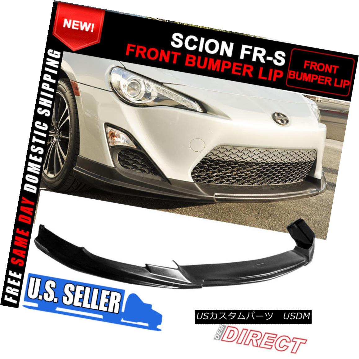 エアロパーツ For 13-16 Scion FRS FR-S GT86 Type T Front Bumper Lip Body Kit PU Poly Urethane 13-16サイオンFRS FR-S GT86タイプTフロントバンパーリップボディキットPUポリウレタン 【並行輸入品】