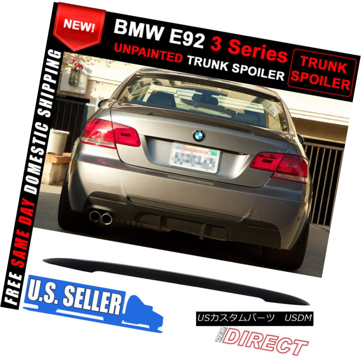 エアロパーツ 07-13 BMW 3 Series E92 High Kick Performance Style Unpainted ABS Trunk Spoiler 07-13 BMW 3シリーズE92ハイキックパフォーマンススタイル無塗装ABSトランクスポイラー 【並行輸入品】