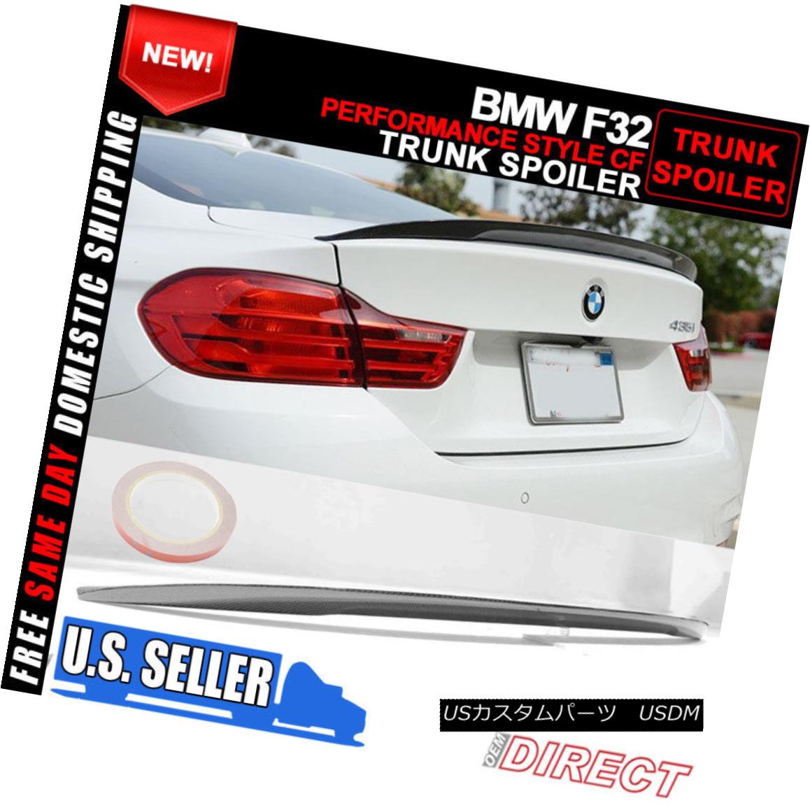 エアロパーツ 14-17 BMW F32 4 Series P Style Trunk Spoiler Carbon Fiber CF 14-17 BMW F32 4シリーズPスタイルトランクスポイラーカーボンファイバーCF 【並行輸入品】