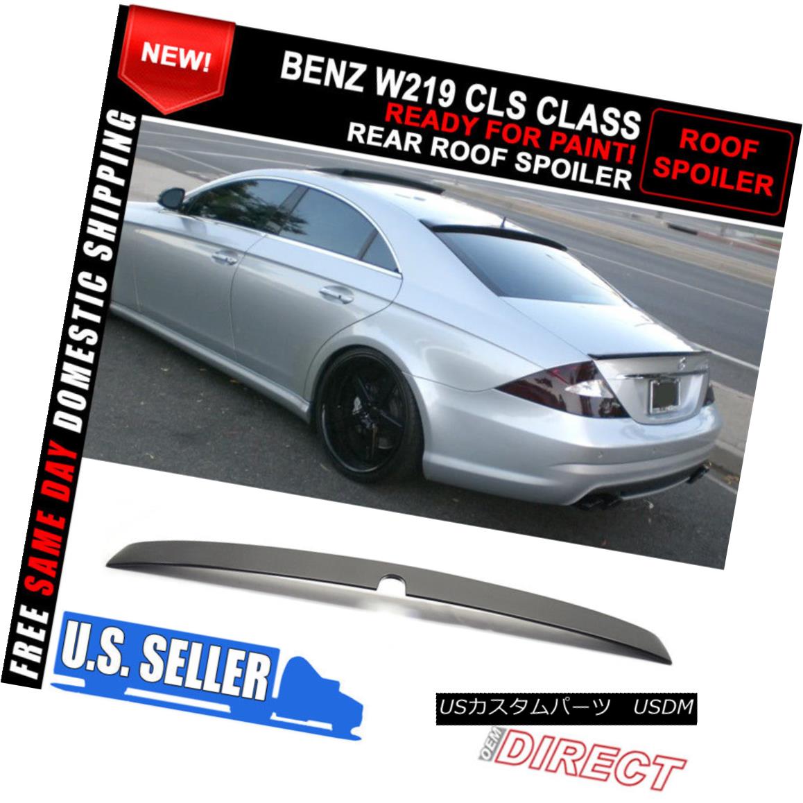 エアロパーツ 04-10 Benz W219 CLS-Class L Style Unpainted ABS Roof Spoiler 04-10ベンツW219 CLSクラスLスタイル無塗装ABSルーフスポイラー 【並行輸入品】