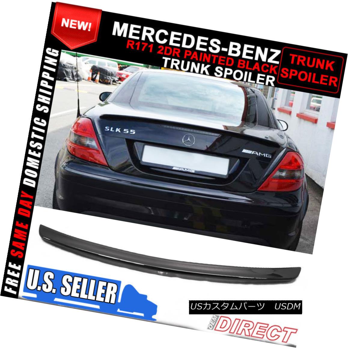 エアロパーツ 05-10 Mercedes Benz SLK Class R171 AMG Style Trunk ABS Spoiler Paint Black #040 05-10メルセデスベンツSLKクラスR171 AMGスタイルトランクABSスポイラーペイントブラック＃040 【並行輸入品】 65,824円