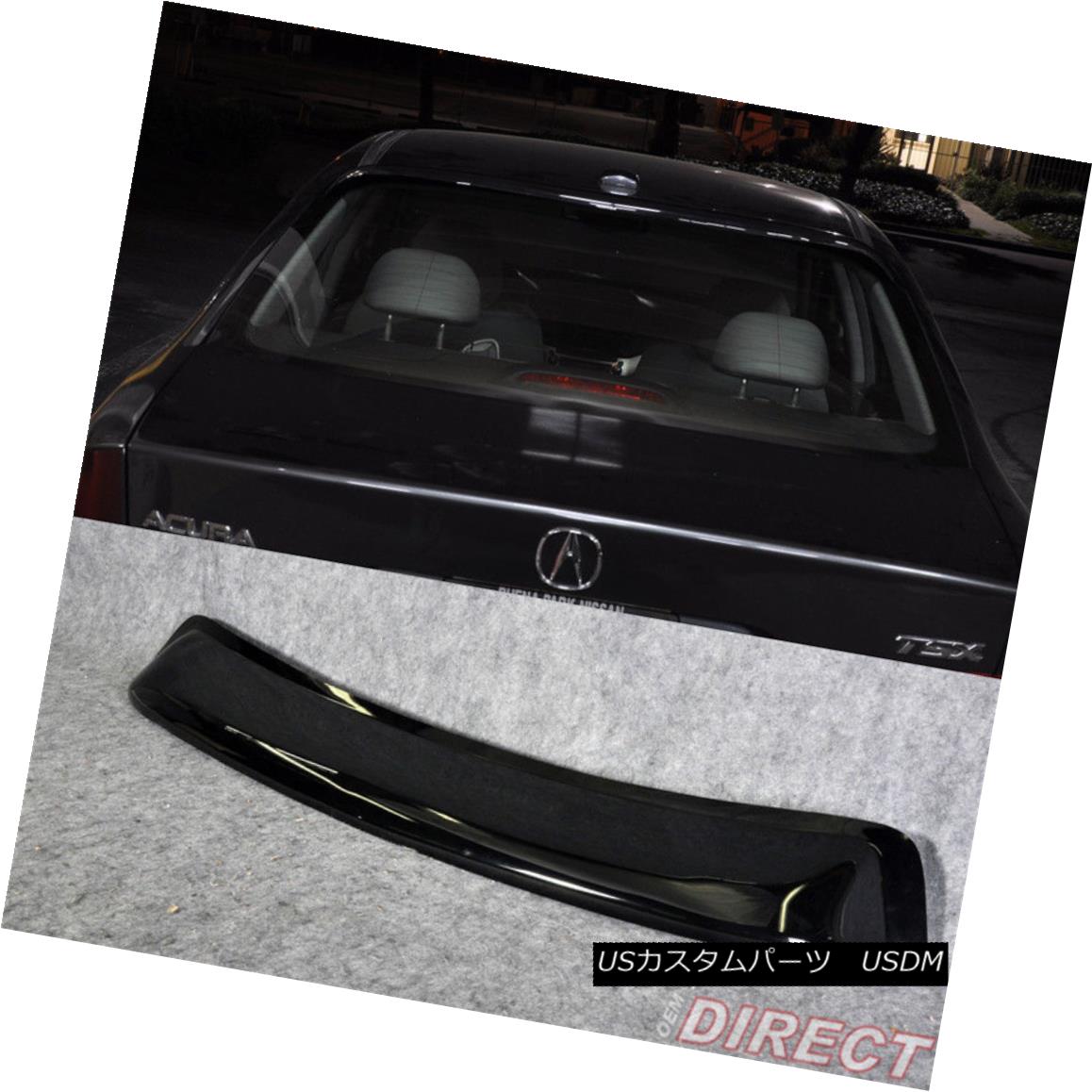 エアロパーツ Fit For 04-08 Acura Tsx Sedan Acrylic Rear Roof Window Visor フィット04-08アキュラTsxセダンアクリルリヤウインドバイザー 【並行輸入品】