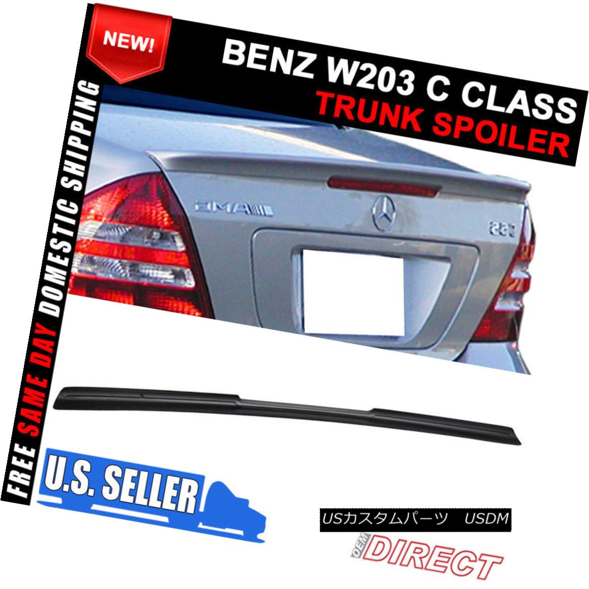 エアロパーツ 01-07 Benz C-Class W203 AMG Style Unpainted ABS Trunk Spoiler 01-07ベンツCクラスW203 AMGスタイル無塗装ABSトランク・スポイラー 【並行輸入品】