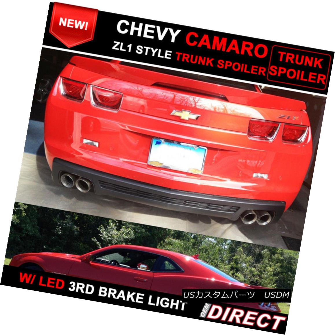 エアロパーツ 10-13 Chevrolet Camaro ZL1 Style Trunk Spoiler Painted Victory Red WA9260 10-13シボレーカマロZL1スタイルトランクスポイラーペインテッドビクトリーレッドWA9260 【並行輸入品】
