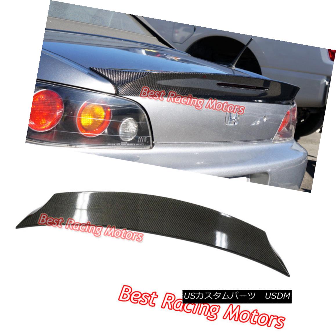 エアロパーツ TD Style Rear Trunk Spoiler (Carbon) Fits 00-09 Honda S2000 AP1 AP2 TDスタイルリアトランク・スポイラー（カーボン）適合00-09ホンダS2000 AP1 AP2 【並行輸入品】