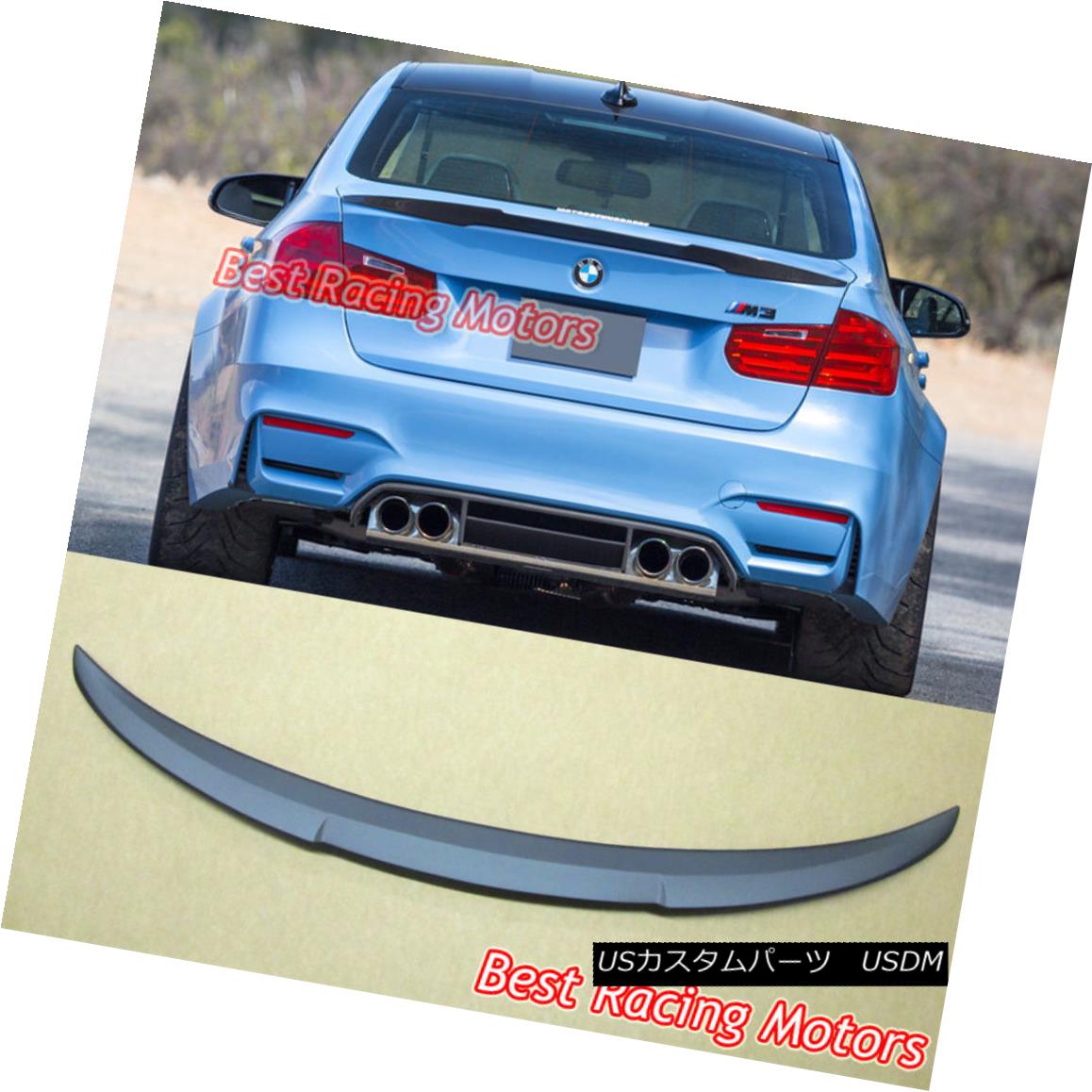 エアロパーツ M4 High Kick Style Trunk Spoiler (ABS) Fits 12-18 BMW F30 (3-Series) F80 (M3) M4ハイキックスタイルのトランク・スポイラー（ABS）が12-18 BMW F30（3シリーズ）F80（M3）に適合 【並行輸入品】