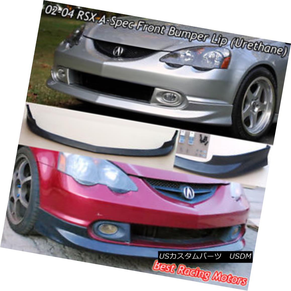 エアロパーツ A-Spec Style Front Bumper Lip (Urethane) Fits 02-04 Acura RSX 2dr A-Specスタイルフロントバンパーリップ(ウレタン)フィット02-04 Acura RSX 2dr 【並行輸入品】