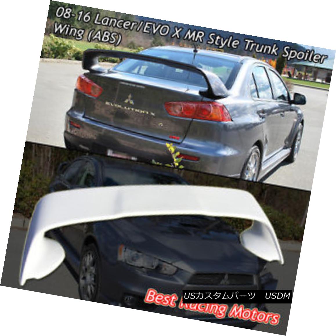 エアロ部品 Mr Style Rear Trunk Spoiler Wing Abs Fits 08 16 Mitsubishi Lancer Evo 10 X Mrスタイルリアトランクスポイラーウィング Abs 08 16三菱ランサーevo 10 X Pghintheround Com