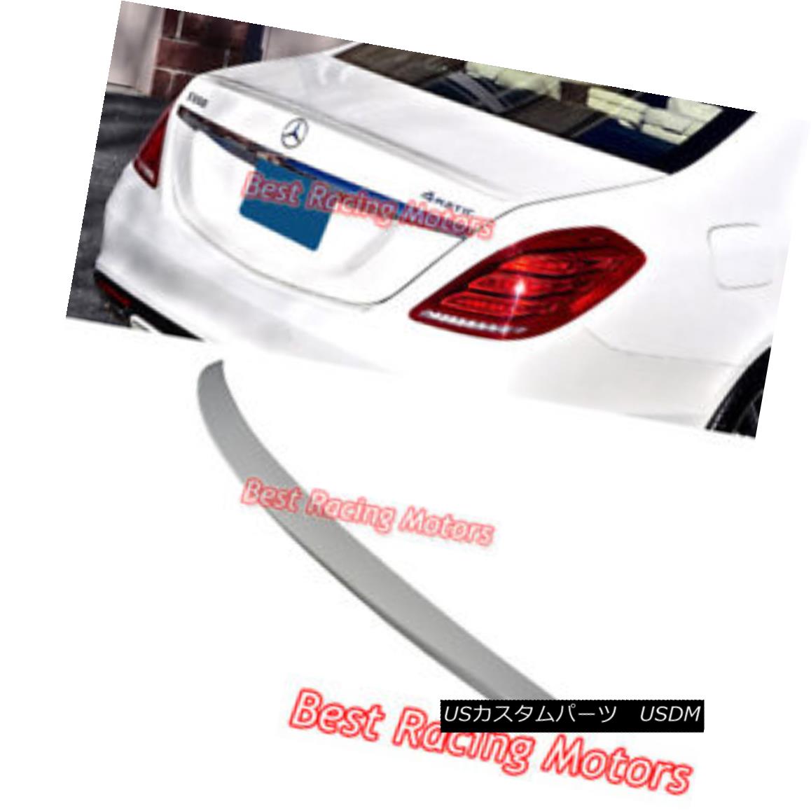 エアロパーツ A Style Trunk Spoiler (ABS) Fits 14-18 Mercedes-Benz W222 S-Class 4dr スタイル・トランク・スポイラー（ABS）は14-18のメルセデス・ベンツW222 Sクラス4drに適合 【並行輸入品】