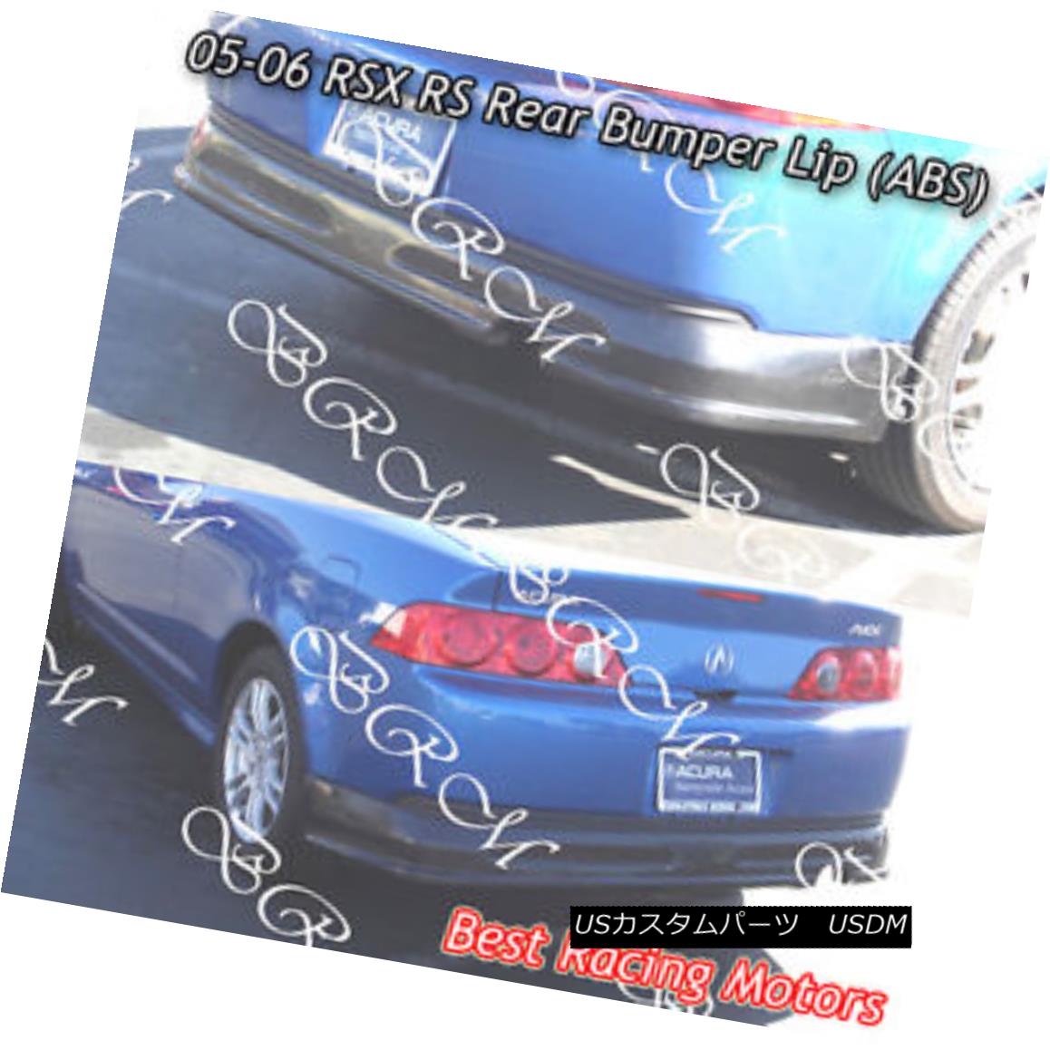 エアロパーツ RS Style Rear Bumper Lip (ABS) Fits 05-06 Acura RSX RSスタイルリアバンパーリップ（ABS）フィット05-06 Acura RSX 【並行輸入品】