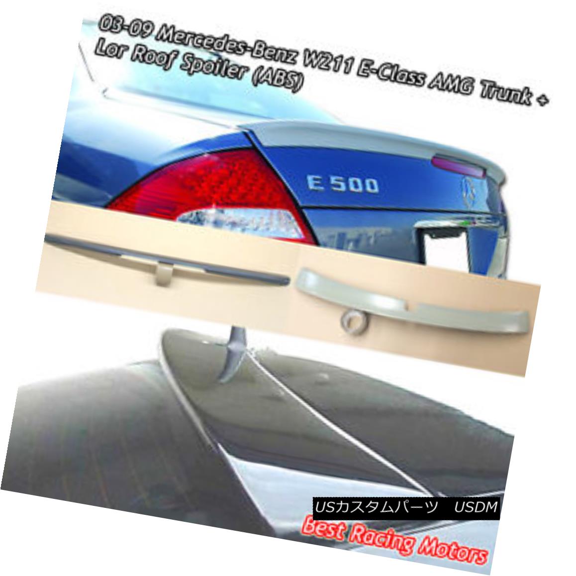 エアロパーツ A Style Trunk + Lor Roof Spoiler Wing (ABS) Fit 03-09 Mercedes-Benz W211 E-Class スタイル・トランク+ Lor Roof Spoiler Wing（ABS）フィット03-09 Mercedes-Benz W211 Eクラス 【並行輸入品】 69,333円