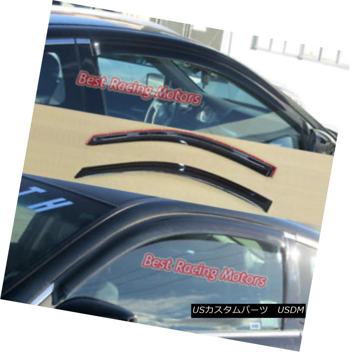 エアロパーツ JDM Style Side Window Visors Fits 08-12 Honda Accord 2dr JDMスタイルのサイドウィンドウバイザーは08-12ホンダアコード2drに適合 【並行輸入品】