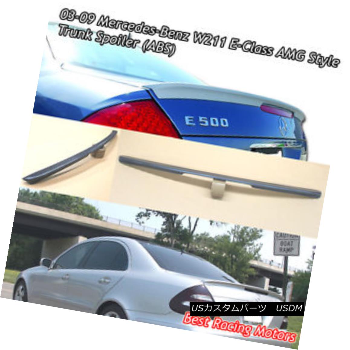 エアロパーツ A Style Trunk Spoiler Wing (ABS) Fits 03-09 Mercedes-Benz W211 E-Class スタイルのトランク・スポイラー・ウィング（ABS）が03-09 Mercedes-Benz W211 Eクラスに適合 【並行輸入品】