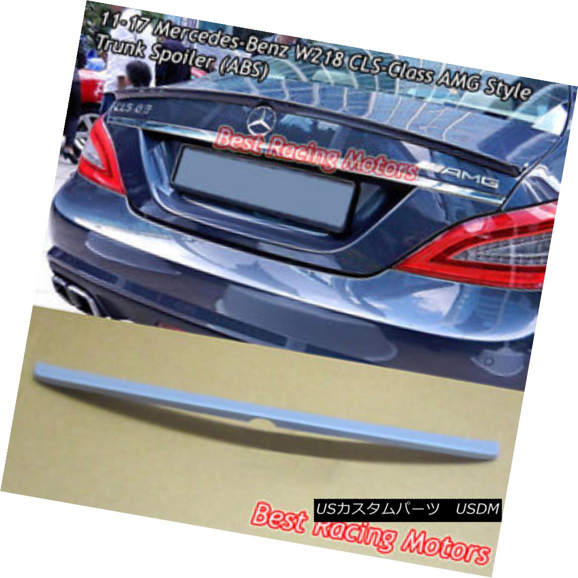 エアロパーツ A Style Trunk Spoiler (ABS) Fits 11-17 Mercedes-Benz W218 CLS-Class 4dr スタイル・トランク・スポイラー（ABS）11-17 Mercedes-Benz W218 CLSクラス4drに適合 【並行輸入品】