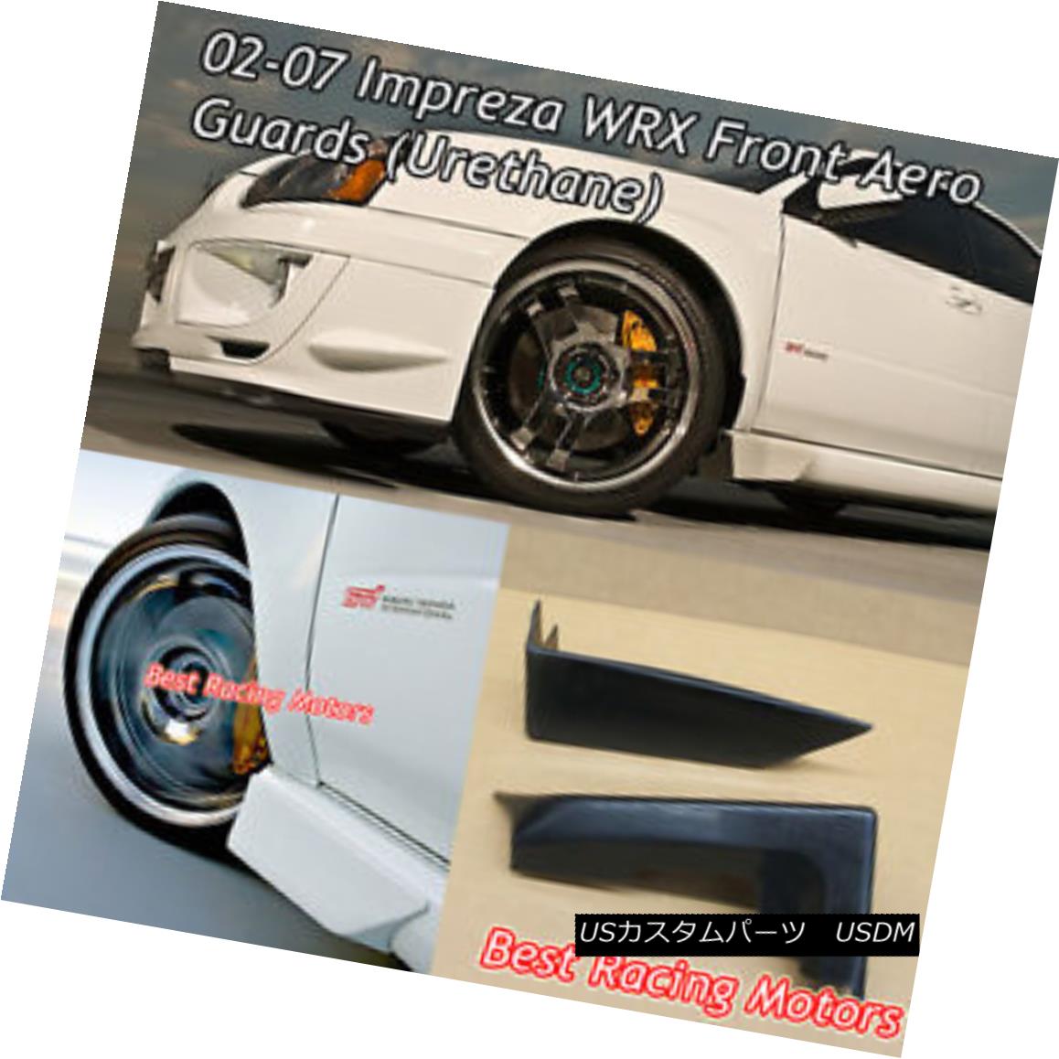 エアロパーツ Front Aero Guards Fits 02-07 Subaru Impreza WRX フロントエアロガードフィット02-07スバルインプレッサWRX 【並行輸入品】