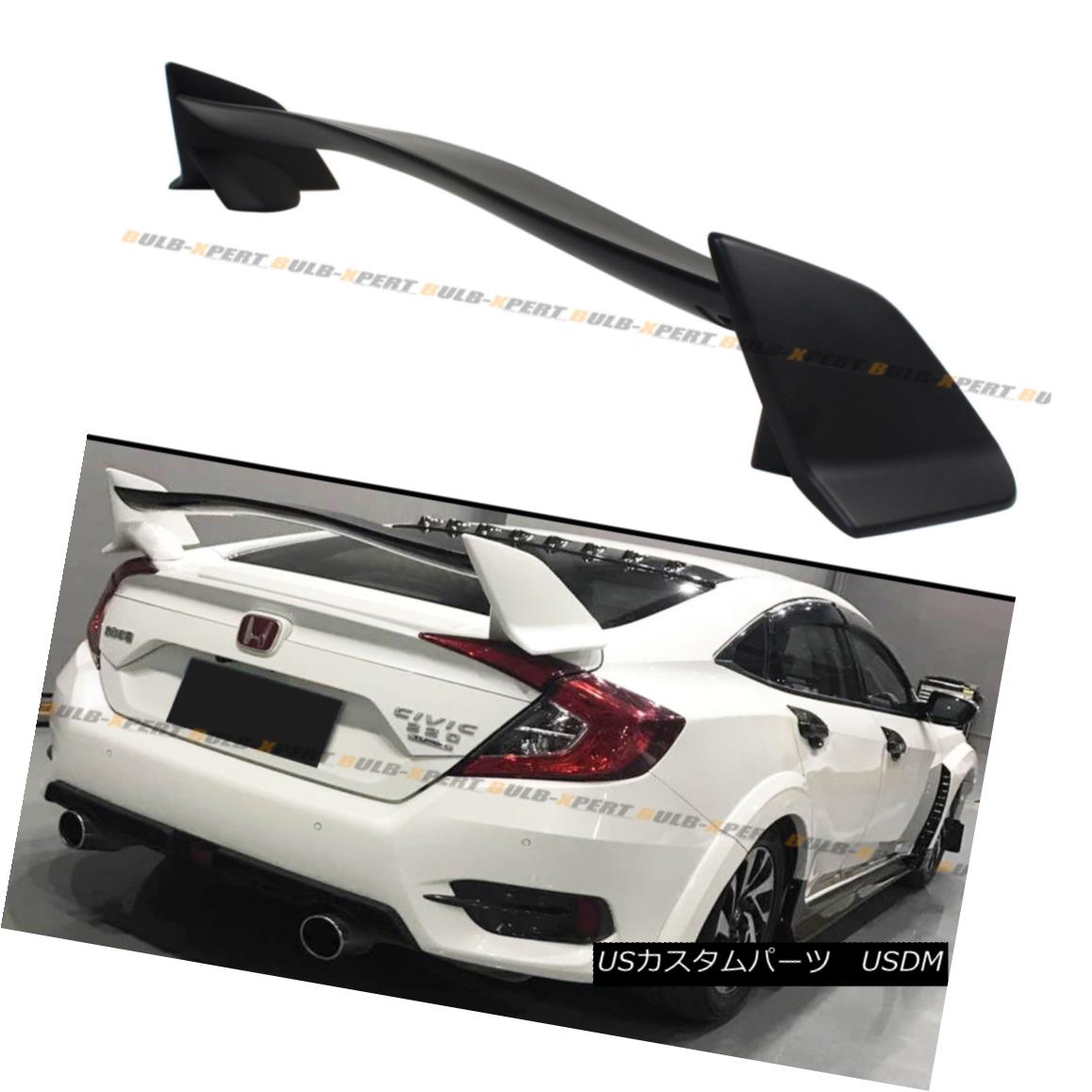 エアロパーツ FOR 2016-18 10TH GEN HONDA CIVIC SEDAN JDM CTR T-R 3PC STYLE TRUNK SPOILER WING 2016-18年10th GENホンダシビックセダンJDM CTR T-R 3PCスタイルトランクスポイラーウイング 【並行輸入品】