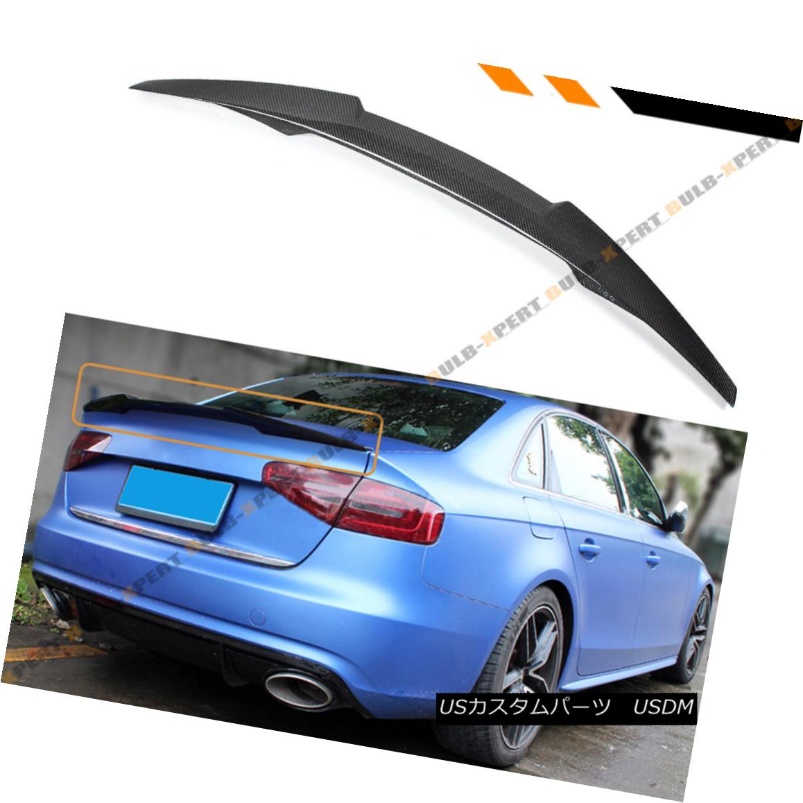 エアロパーツ FOR 2009-16 AUDI A4 B8 M4 STYLE HIGHKICK DUCKBILL CARBON FIBER TRUNK LID SPOILER FOR 2009-16 AUDI A4 B8 M4スタイルHIGHKICKダックビルカーボンファイバートランクリッドスポイラー 【並行輸入品】｜カスタムパーツ WORLD倉庫 76,351円