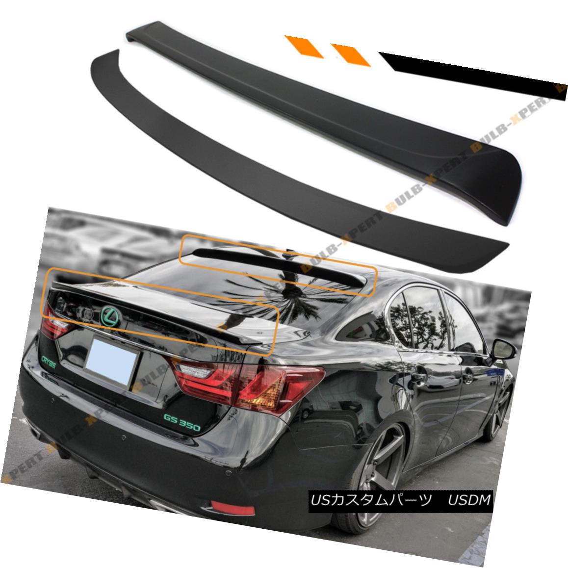エアロパーツ FOR 2013-2015 LEXUS GS350 GS450 F SPORT TRUNK LID + WD REAR ROOF WINDOW SPOILER 2013-2015年LEXUS GS350 GS450 Fスポーツトランクリッド+ WDリアルーフウインドウスポイラー 【並行輸入品】 71,088円
