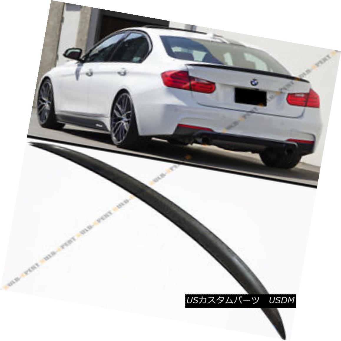 エアロパーツ Carbon Fiber Performance Style Trunk Spoiler Fit For 2012-17 BMW F30 328i 335i 炭素繊維のパフォーマンススタイルのトランク・スポイラーは、2012-17年に適合BMW F30 328i 335i 【並行輸入品】