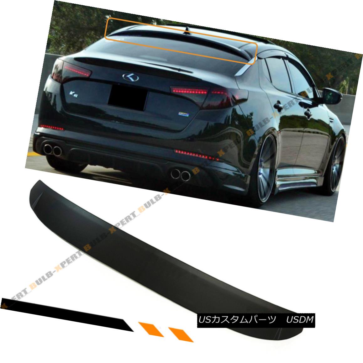 エアロパーツ KDM LED LOOK REAR ROOF WINDOW SPORT SPOILER WING FOR 2011-2015 KIA OPTIMA K5 KDMのLEDは、2011-2015キアオプティマK5のためのリアルーフウインドウスポーツスポイラーウイングを見て 【並行輸入品】