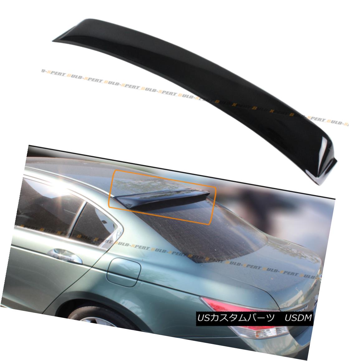 エアロパーツ For 2008-2012 8th Gen Honda Accord 4dr Sedan Rear Window Roof Visor Spoiler Wing 2008?2012年第8世代ホンダアコード4drセダンリアウィンドウルーフバイザースポイラーウィング 【並行輸入品】