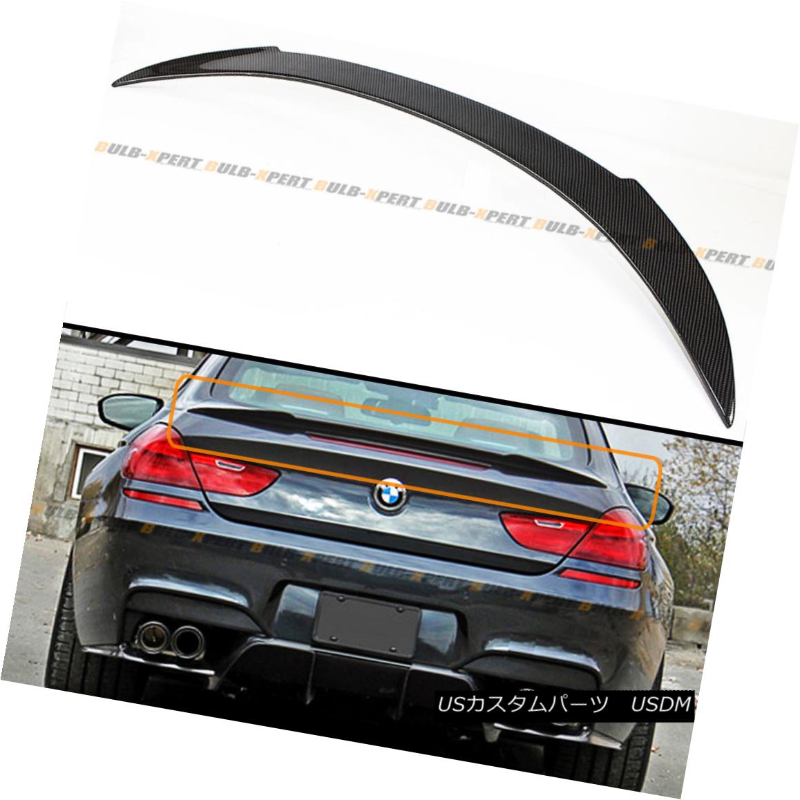 エアロパーツ FOR 12-2016 BMW F13 F06 640i 650i M6 V STYLE CARBON FIBER TRUNK SPOILER WING LID FOR 12-2020 BMW F13 F06 640i 650i M6 Vスタイルカーボンファイバートランクスポイラーウインドリッド 【並行輸入品】