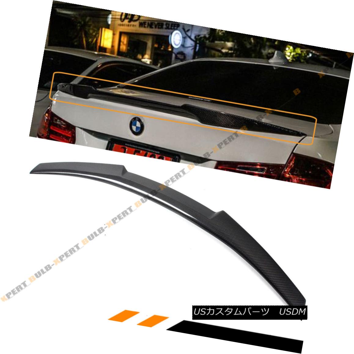 エアロパーツ FOR 06-11 BMW E90 3 SERIES SEDAN & M3 CARBON FIBER TRUNK SPOILER WING-M4 STYLE FOR 06-11 BMW E90 3シリーズセダン＆amp; M3カーボンファイバートランクスポイラーWING-M4 STYLE 【並行輸入品】