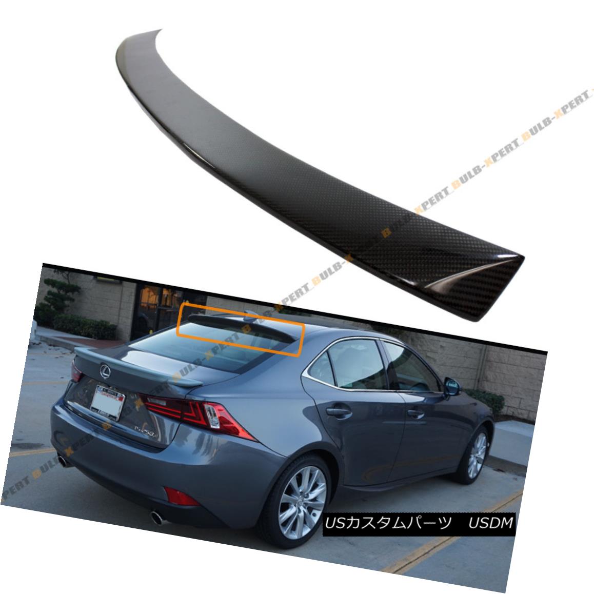 エアロパーツ FOR 2014-2017 LEXUS IS250 IS350 IS200t VIP CARBON FIBER REAR WINDOW ROOF SPOILER 2014-2017年LEXUS IS250 IS350 IS200t VIP炭素繊維リアウィンドウルーフスポイラー 【並行輸入品】