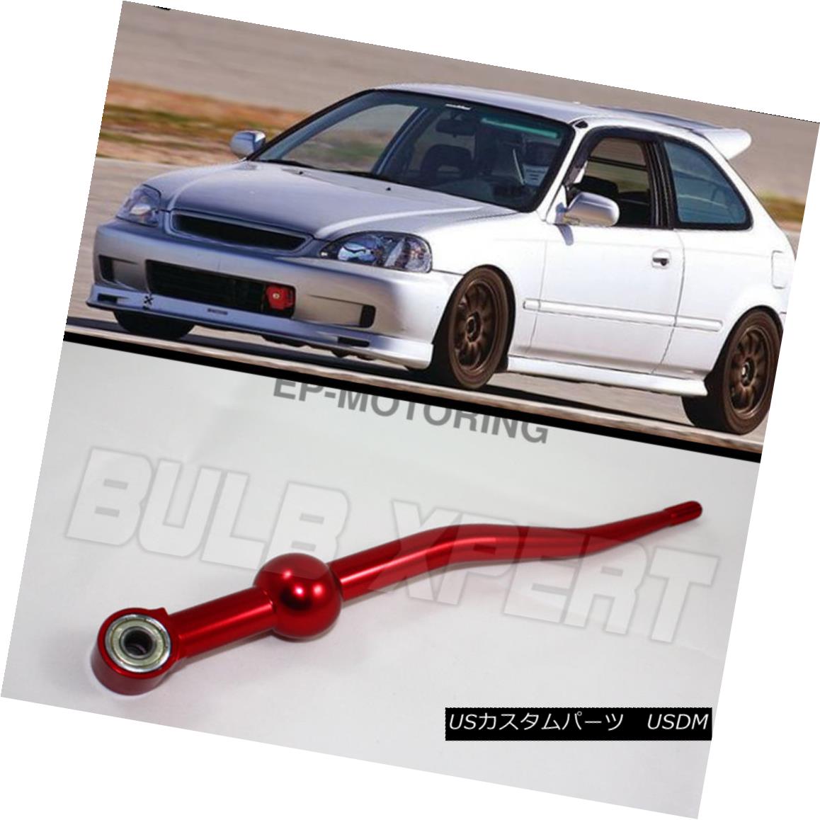 エアロパーツ FOR 1988-2000 HONDA CIVIC EG EK EM EH RED MANUAL DUAL SHORT THROW QUICK SHIFTER 1988-2000ホンダシビックEG EK EHレッドマニュアルデュアルショルダースクロールクイックシフター 【並行輸入品】