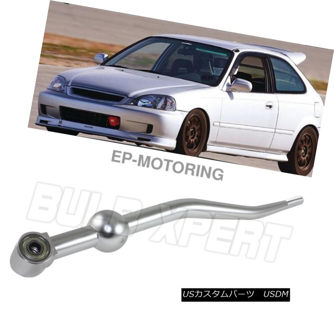 エアロパーツ FOR 1988-2000 HONDA CIVIC EG EK EM EH CHROME DUAL BEND SHORT THROW QUICK SHIFTER 1988?2000年ホンダシビックEG EK EM EH CHROMEデュアルベンドショーツクイックシフター 【並行輸入品】