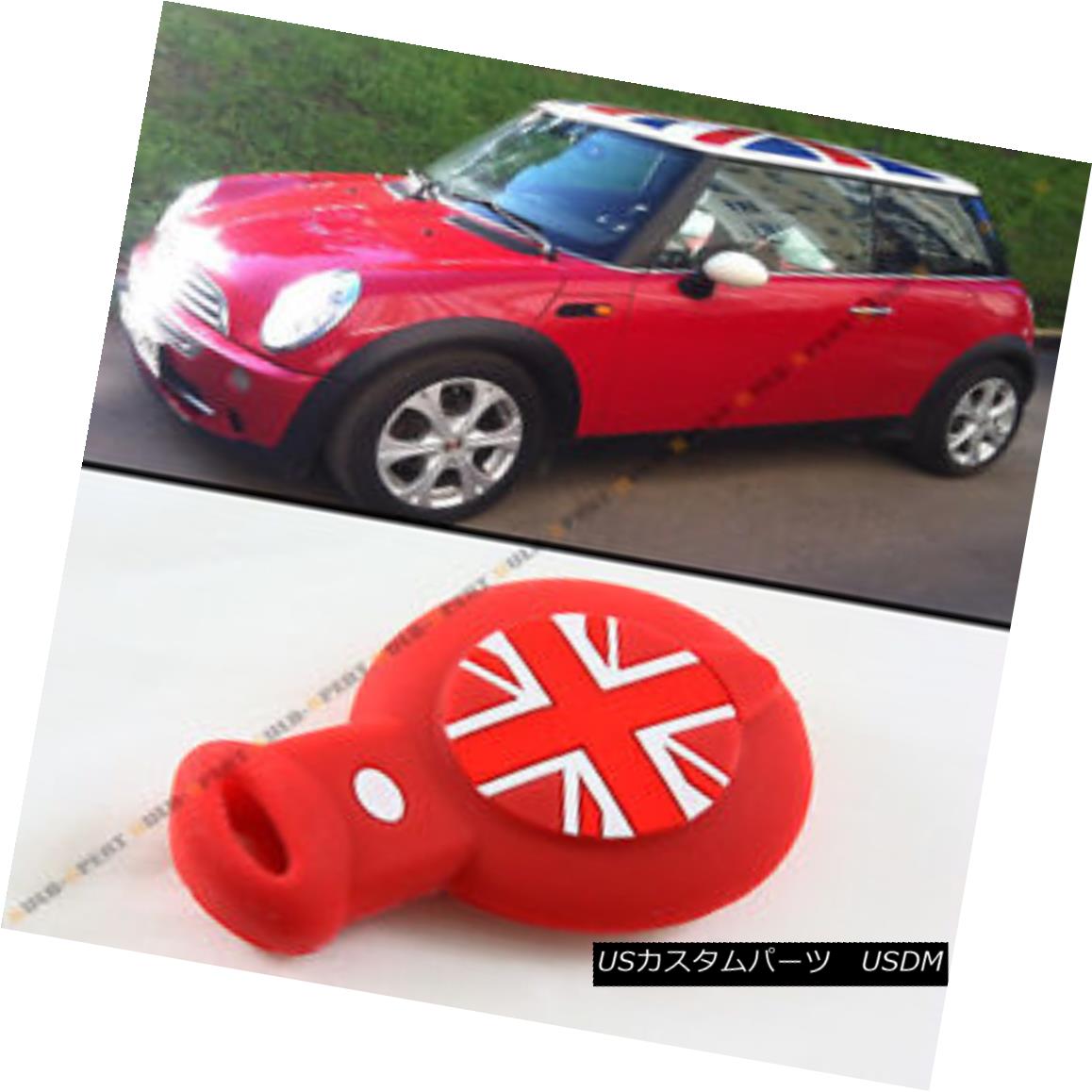 エアロパーツ RED UNION JACK SILICONE PROTECTIVE CASE COVER FOR MINI COOPER SMART CAR KEY FOB 赤いユニオンジャックシリコン保護ケースカバーは、ミニクーパースマートカーのキー本物の 【並行輸入品】