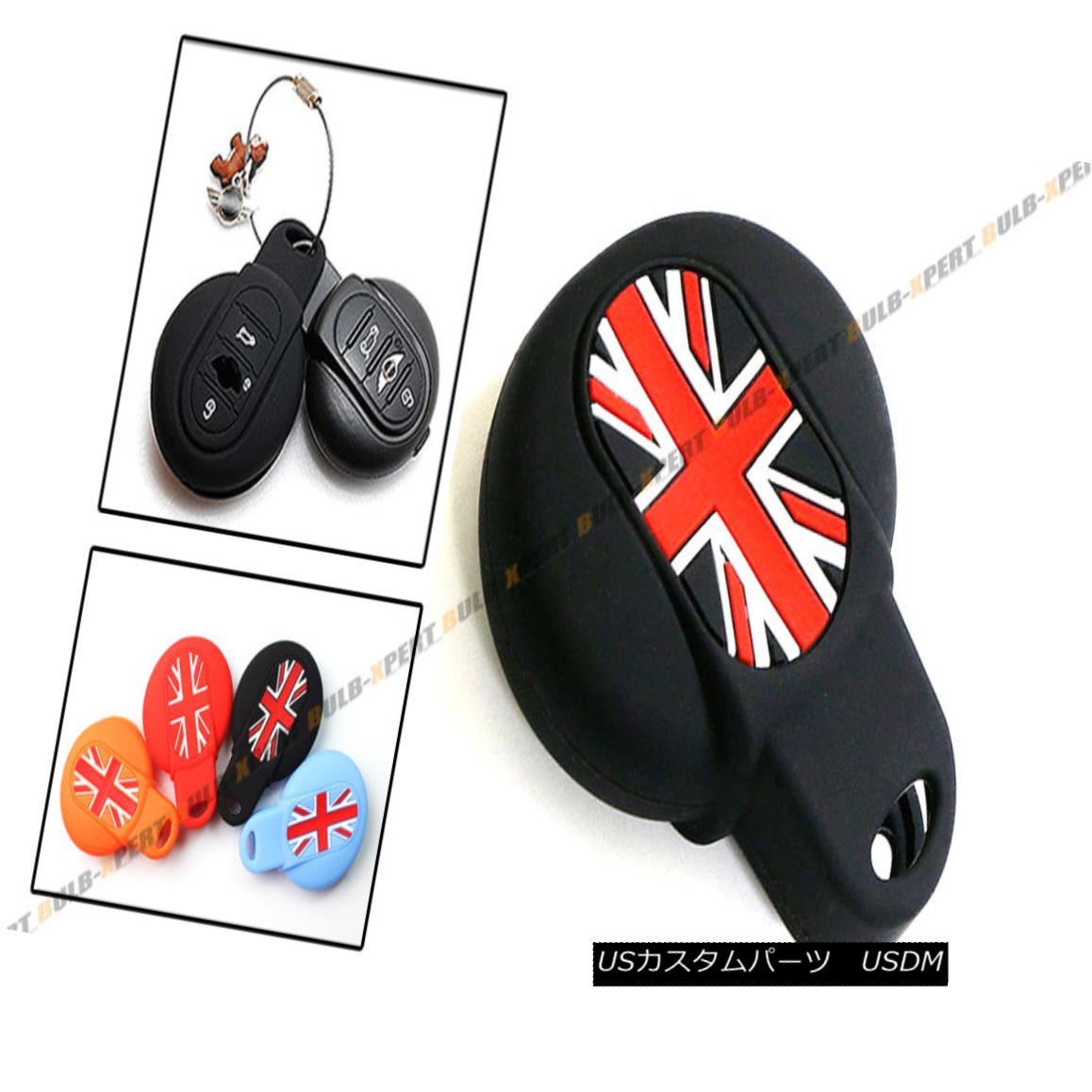 エアロパーツ FOR 2015-2017 MINI COOPER KEY FOB BLK UNION JACK SILICONE PROTECTIVE CASE COVER 2015-2017 MINI COOPER KEY FOB BLK UNION JACKシリコンプロテクションケースカバー 【並行輸入品】