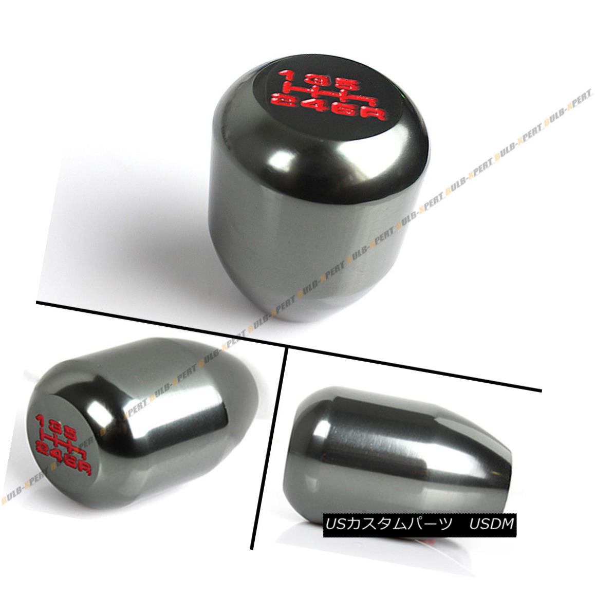 エアロパーツ M12 X 1.25 JDM TYPE R STYLE GUNMETAL 6 SPEED ALUMINUM JDM SHIFT KNOB FOR SUBARU M12 X 1.25 JDMタイプRスタイル・ガンメタル6スピード・アルミJDMシフト・ノブスバル 【並行輸入品】