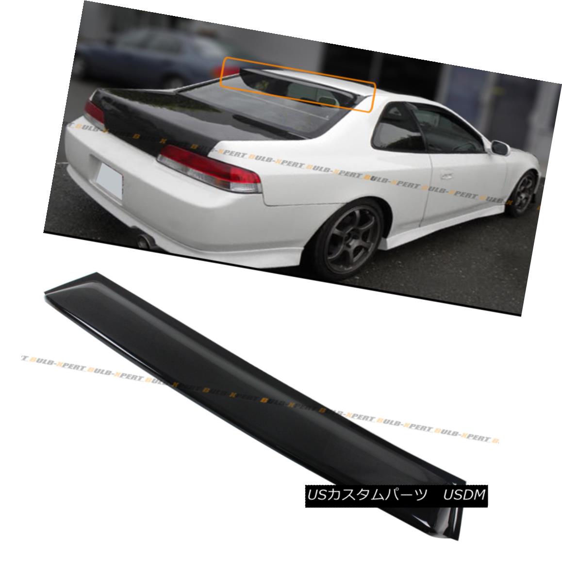 エアロパーツ For 1997-2001 5th Gen Honda Prelude JDM Style Blk Rear Window Roof Visor Spoiler 1997?2001年第5世代ホンダプレリュードJDMスタイルBlkリアウィンドウルーフバイザースポイラー 【並行輸入品】