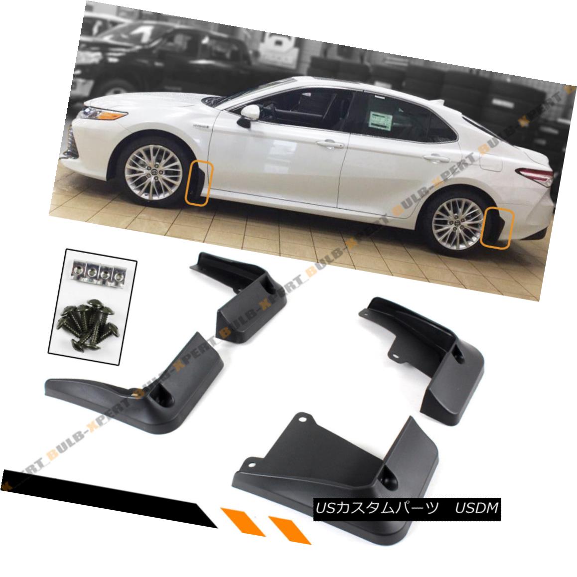 エアロパーツ FOR 2018 TOYOTA CAMRY LE XLE HYBRID 4 PCS FRONT+REAR SPLASH GUARDS MUD FLAPS SET TOYOTA CAMRY LE XLEハイブリッド4 PCフロント＆リアスラッシュガードマッドフラップセット 【並行輸入品】 57,899円