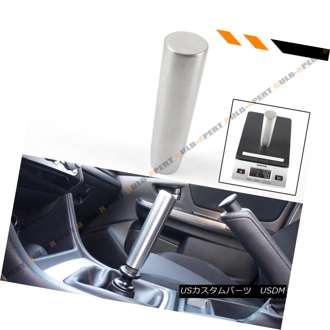 エアロパーツ 5'' LONG GRIP BRUSHED STAINLESS STEEL HEAVY WEIGHTED SHIFTER GEAR KNOB SELECTOR 5 \