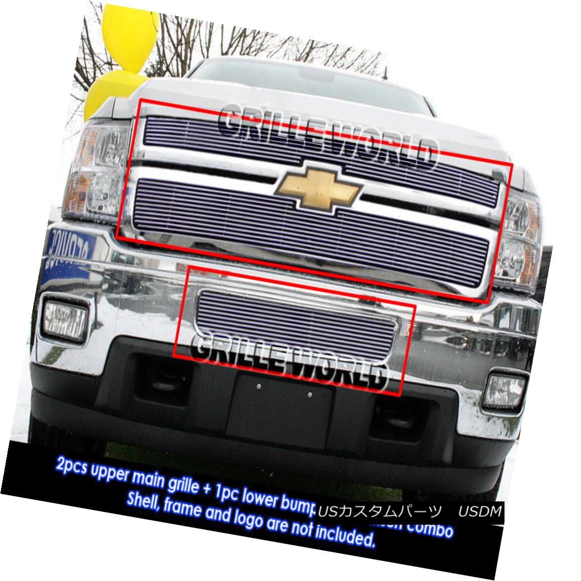 Stainless Steel for Silverado 2500//3500 2011-2014 Barricade Grille Guard