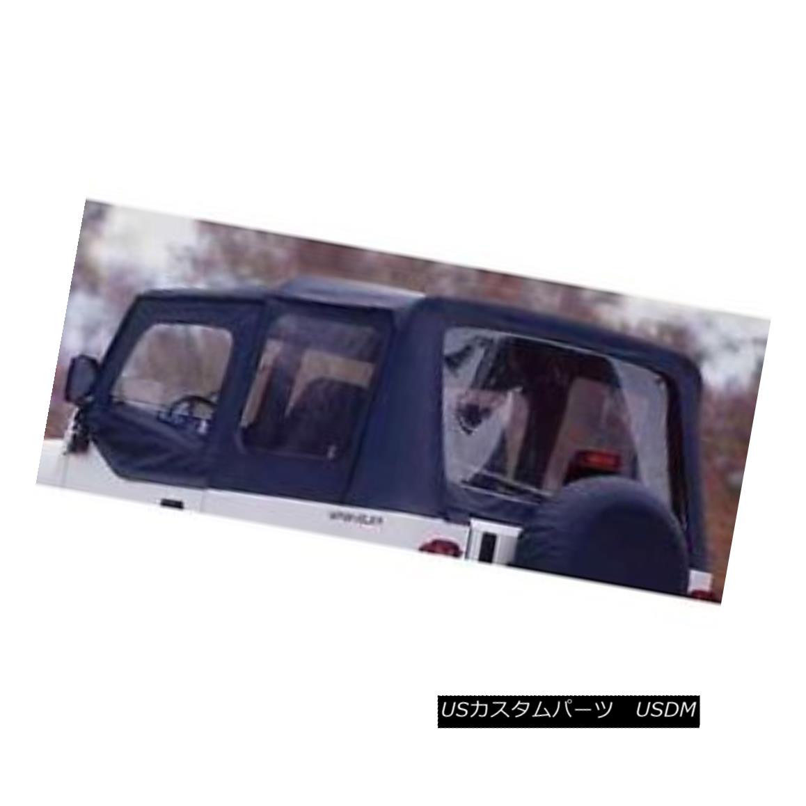 幌・ソフトトップ Rampage 68115 Complete Soft Top Kit Black w/ Soft Upper Doors for 87-95 Wrangler 暴れ68115完全なソフトトップキットブラック、87-95ラングラーのためのソフトアッパードア 【並行輸入品】|カスタムパーツ WORLD倉庫