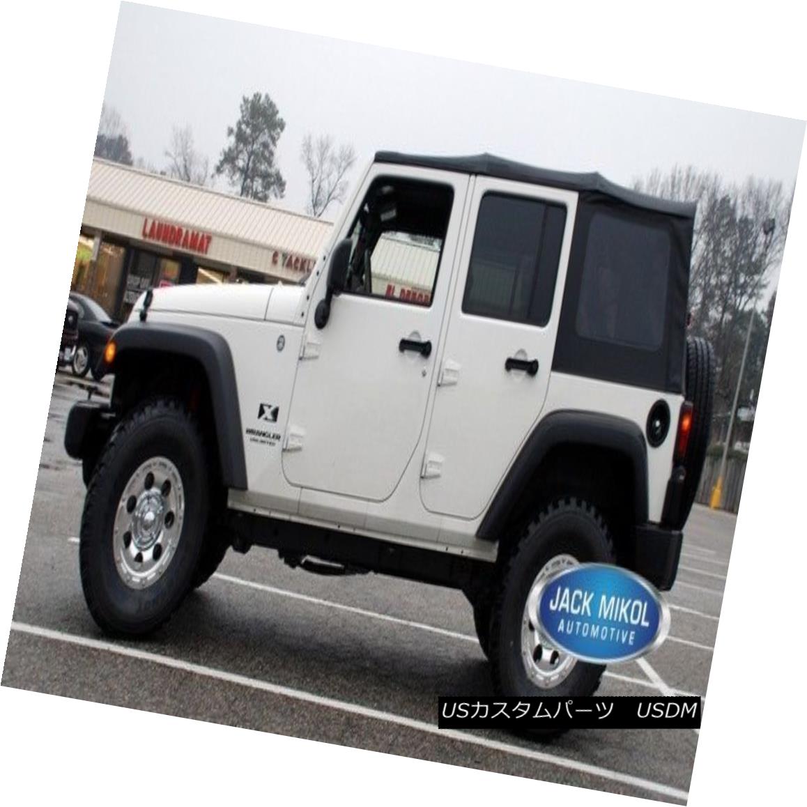 幌・ソフトトップ 2007-2009 Jeep Wrangler 4-Door Replacement Soft Top with Tinted Rear Windows 2007-2009ジープラングラー4ドア交換ソフトトップ、ティンテッドリアウィンドウ付き 【並行輸入品】