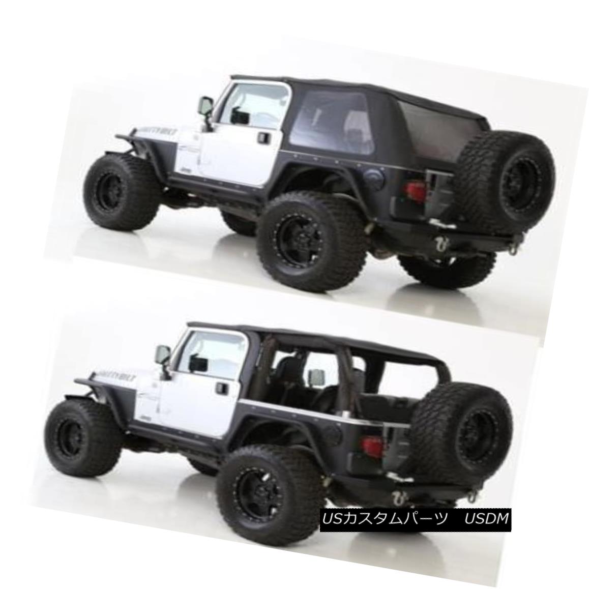 幌・ソフトトップ 1997-2006 soft top Jeep Wrangler BLACK TINTED Bowless Combo top 9973235 1997年?2006年のソフトトップジープラングラーBLACK TINTED Bowless Comboトップ9973235 【並行輸入品】